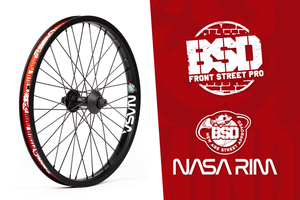 BSD FRONT STREET PRO MIND WHEEL - complete pro spec front BMX